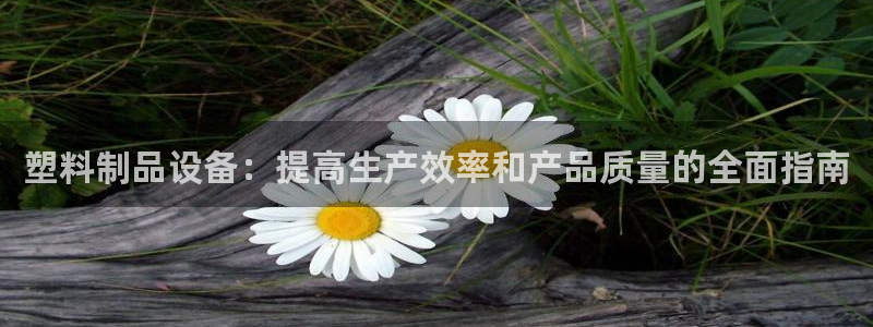 太阳成娱乐集团：塑料制品设备：提高生产效率和产品质量的全面指