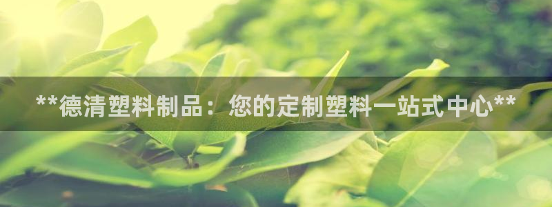 太阳集团官网8722：**德清塑料制品：您的定制塑料一站式中
