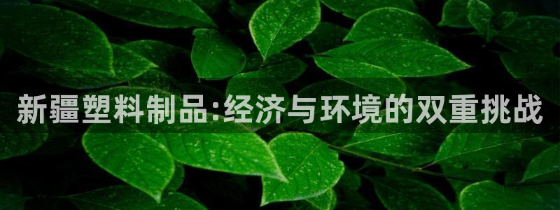 15vip太阳集团登录：新疆塑料制品:经济与环境的双重挑战