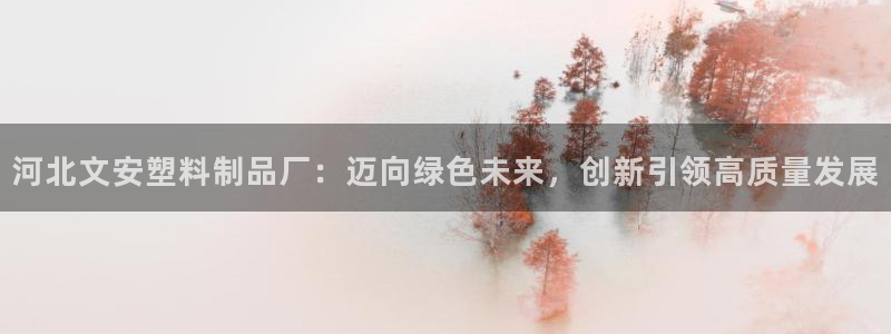 太阳集团1383：河北文安塑料制品厂：迈向绿色未来，创新引领