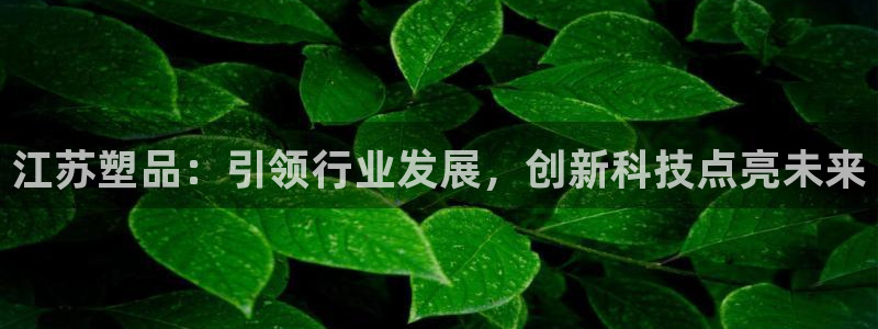 122cc太阳集成游戏官方网站版：江苏塑品：引领行业发展，创