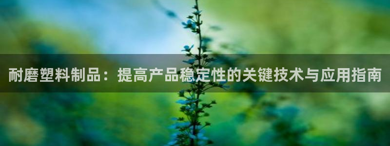 太阳集团房地产：耐磨塑料制品：提高产品稳定性的关键技术与应用