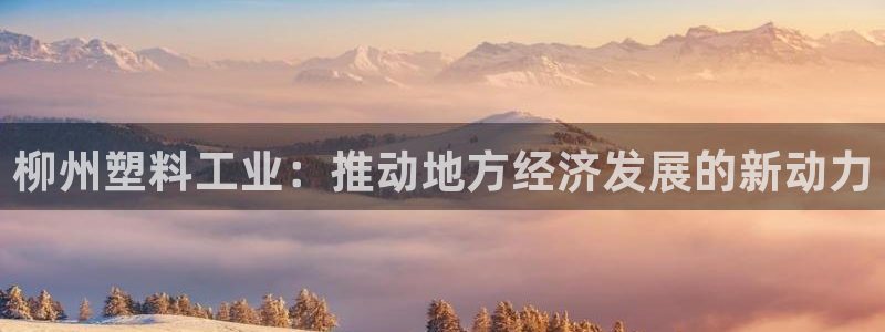 太阳gg官网登录：柳州塑料工业：推动地方经济发展的新动力