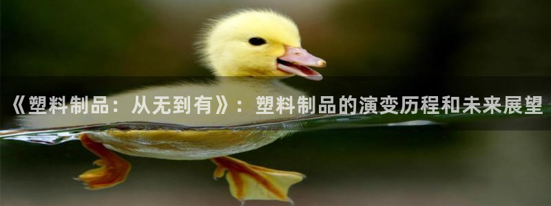 太阳成集团tyc9728：《塑料制品：从无到有》：塑料制品的