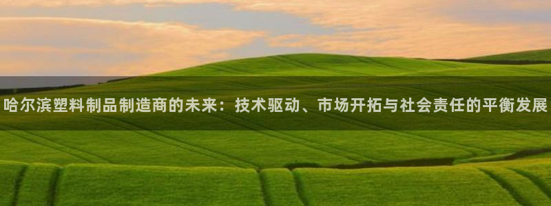太阳成集团mmm671：哈尔滨塑料制品制造商的未来：技术驱动