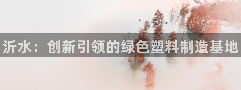 太阳集团城网址：沂水：创新引领的绿色塑料制造基地