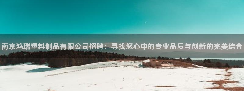 15vip太阳集团：南京鸿瑞塑料制品有限公司招聘：寻找您心中