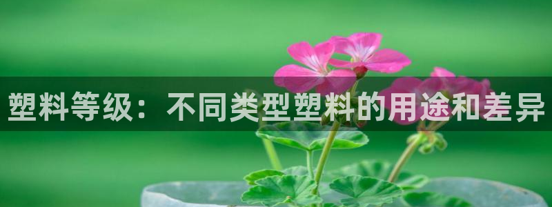 太阳集团入口官网首页：塑料等级：不同类型塑料的用途和差异