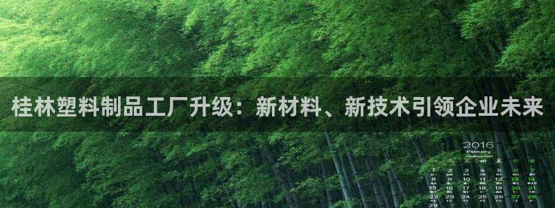 太阳成集团控股买购网：桂林塑料制品工厂升级：新材料、新技术引